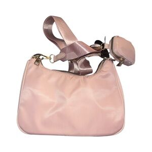 Emperia Vegan Nylon 2-Piece Bag Set – Blush Pink – 6” x 10”